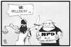 Cartoon: NPD abschieben! (small) by Kostas Koufogiorgos tagged karikatur,koufogiorgos,illustration,cartoon,npd,partei,neonazi,rechtsextremismus,justitia,abschieben,justiz,gericht,verbot,verbotsferfahren,verfassung