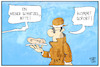 Cartoon: Österreich-Spionage (small) by Kostas Koufogiorgos tagged karikatur,koufogiorgos,illustration,cartoon,österreich,deutschland,bnd,spionage,schnitzel,ohr,agent,spion,bundesnachrichtendienst,restaurant,kellner,gast,essen