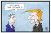 Cartoon: Oettinger (small) by Kostas Koufogiorgos tagged karikatur koufogiorgos illustration cartoon oettinger frisur trump ähnlichkeit rede populismus haartolle eu kommissar entgleisung