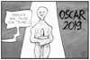 Cartoon: Oscars 2019 (small) by Kostas Koufogiorgos tagged karikatur,koufogiorgos,illustration,cartoon,oscar,preisverleihung,academy,award,usa,trump,show,business,schauspieler,kunst,darsteller