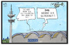 Cartoon: OSZE (small) by Kostas Koufogiorgos tagged karikatur,koufogiorgos,illustration,cartoon,osze,sicherheit,konferenz,hamburg,messe,polizei,tagung,treffen,diplomatie,politik