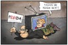 Cartoon: PEGIDA (small) by Kostas Koufogiorgos tagged karikatur,koufogiorgos,illustration,cartoon,neujahrsansprache,pegida,fernsehen,demonstration,merkel,bundeskanzlerin,machtwort,politik