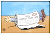 Cartoon: Pressefreiheit (small) by Kostas Koufogiorgos tagged karikatur,koufogiorgos,illustration,cartoon,presse,pressefreiheit,journalist,schwarze,liste,g20,demokratie,grundrecht,papier,akkreditierung