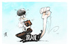 Cartoon: Proteste im Iran (small) by Kostas Koufogiorgos tagged karikatur,koufogiorgos,iran,demonstration,protest,mullah