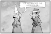 Cartoon: Querdenker (small) by Kostas Koufogiorgos tagged karikatur,koufogiorgos,illustration,cartoon,querdenker,verfassungsschutz,agent,spion,aluhut,schlapphut,demokratie,verfassung