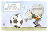 Cartoon: Reformen vs. Fußball (small) by Kostas Koufogiorgos tagged karikatur,koufogiorgos,reformen,stein,schwer,leicht,fußball,wm,last,michel