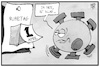 Cartoon: Ruhetag 1. April (small) by Kostas Koufogiorgos tagged karikatur,koufogiorgos,illustration,cartoon,april,ruhetag,lockdown,corona,virus,pandemie,aprilscherz,kalender,witz