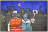 Cartoon: Scharia-Polizei (small) by Kostas Koufogiorgos tagged karikatur,koufogiorgos,illustration,cartoon,scharia,polizei,police,islamist,salafist,kontrolle,integration
