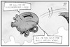 Cartoon: Schuldenbremse (small) by Kostas Koufogiorgos tagged karikatur,koufogiorgos,illustration,cartoon,schuldenbremse,schulden,sparschwein,haushalt,wirtschaft,budget