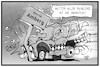 Cartoon: Seehofers Probleme (small) by Kostas Koufogiorgos tagged karikatur,koufogiorgos,illustration,cartoon,seehofer,problem,flüchtlingspolitik,bottrop,amberg,auto,unfall,crash,innenminister