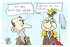 Cartoon: Söder und Aiwanger (small) by Kostas Koufogiorgos tagged karikatur,koufogiorgos,söder,aiwanger,csu,bayern,freie,wähler,krone,könig,zahnarzt