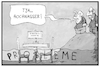 Cartoon: Sondierungsgespräche (small) by Kostas Koufogiorgos tagged karikatur,koufogiorgos,illustration,cartoon,sondierung,hochwasser,merkel,schulz,groko,cdu,union,spd,tisch,stühle,verhandlung,politik