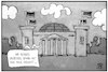 Cartoon: Spahns Villa (small) by Kostas Koufogiorgos tagged karikatur,koufogiorgos,illustration,cartoon,spahn,berlin,villa,bundestag,reichstag,haus,reichtum,immobilie