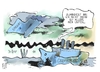 Cartoon: Spanien und Griechenland (small) by Kostas Koufogiorgos tagged spanien,griechenland,euro,schulden,krise,untergang,schiff,wirtschaft,karikatur,kostas,koufogiorgos