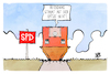 Cartoon: SPD (small) by Kostas Koufogiorgos tagged karikatur,koufogiorgos,spd,haus,partei,spitze