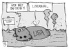 Cartoon: Spionage-Sumpf (small) by Kostas Koufogiorgos tagged luxemburg,juncker,usa,spionage,sumpf,nsa,datenschutz,geheimdienst,karikatur,koufogiorgos