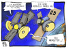 Cartoon: Spionage (small) by Kostas Koufogiorgos tagged usa,spionage,wirtschaft,italien,merkel,nsa,merkelphone,prism,snowden,karikatur,koufogiorgos