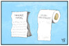 Cartoon: Steuergerechtigkeit (small) by Kostas Koufogiorgos tagged karikatur,koufogiorgos,illustration,cartoon,steuergerechtigkeit,paradise,papers,klopapier,steuern,ungerechtigkeit,geld