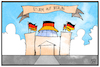 Cartoon: Sturm auf Berlin (small) by Kostas Koufogiorgos tagged karikatur,koufogiorgos,illustration,cartoon,berlin,reichstag,bundestag,hutbuerger,corona,demo
