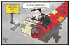 Cartoon: Südeuropa-Gipfel (small) by Kostas Koufogiorgos tagged karikatur,koufogiorgos,illustration,cartoon,südeuropa,show,tsipras,athen,griechenland,gipfel,teppich,blender,politik,bündnis