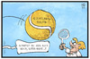 Cartoon: Super-Angie (small) by Kostas Koufogiorgos tagged karikatur koufogiorgos illustration cartoon angie tennis tennisball flüchtlingspolitik sport politik merkel kerber angelique australian open grand slam