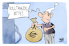 Cartoon: Tanken wird immer teurer (small) by Kostas Koufogiorgos tagged karikatur,koufogiorgos,sprit,tanken,geld,michel,benzin,auto