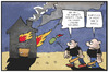 Cartoon: Terrorismus in Deutschland (small) by Kostas Koufogiorgos tagged karikatur,koufogiorgos,illustration,cartoon,konflikt,kurden,türken,deutsche,neonazi,rechtsextremismus,gewalt,brandanschlag,terrorismus,flüchtlingsheim,asylunterkunft,einwanderung,flüchtlinge