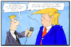 Cartoon: Trump-Obama (small) by Kostas Koufogiorgos tagged karikatur koufogiorgos illustration cartoon trump obama usa abhörskandal ohren beweis behauptung bespitzeln spionage präsident reporter medien interview
