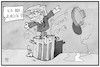 Cartoon: Trump ist zurück (small) by Kostas Koufogiorgos tagged karikatur,koufogiorgos,illustration,cartoon,trump,usa,mülltonne,müll