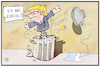 Cartoon: Trump ist zurück (small) by Kostas Koufogiorgos tagged karikatur,koufogiorgos,illustration,cartoon,trump,usa,mülltonne,müll