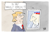 Cartoon: Trump und Putin (small) by Kostas Koufogiorgos tagged koufogiorgos,trump,putin,verrückt,spiegel,usa,russland