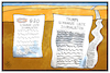 Cartoon: Trumps Liste (small) by Kostas Koufogiorgos tagged karikatur,koufogiorgos,illustration,cartoon,presse,pressefreiheit,journalist,schwarze,liste,g20,demokratie,grundrecht,papier,akkreditierung,trump,fake,news,usa