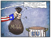 Cartoon: TTIP (small) by Kostas Koufogiorgos tagged karikatur,koufogiorgos,illustration,cartoon,ttip,freihandelsabkommen,wirtschaft,usa,eu,europa,müll,qualität,standard,politik