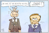 Cartoon: Union vor der Wahl (small) by Kostas Koufogiorgos tagged karikatur,koufogiorgos,illustration,cartoon,laschet,söder,union,cdu,csu,wahlkampf,wahl,ende,umfrage