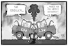 Cartoon: Unionsstreit (small) by Kostas Koufogiorgos tagged karikatur,koufogiorgos,illustration,cartoon,unionsstreit,kompromiss,cdu,csu,treffen,merkel,seehofer,union,partei,regierung,asylstreit