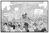 Cartoon: Unteilbar-Demo in Berlin (small) by Kostas Koufogiorgos tagged karikatur,koufogiorgos,illustration,cartoon,unteilbar,berlin,demo,demonstration,rechtsextremismus,rechtspopulismus,gestrandet,insel,allein,einsamkeit,menschenmenge