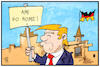 Cartoon: US-Soldaten in Deutschland (small) by Kostas Koufogiorgos tagged karikatur,koufogiorgos,illustration,cartoon,trump,usa,soldaten,stationierung,deutschland,milität,truppen