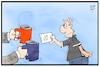 Cartoon: US-Wahl (small) by Kostas Koufogiorgos tagged karikatur,koufogiorgos,illustration,cartoon,usa,wahl,wähler,stimmen,betteln,wahlurne,trump,biden,demokratie
