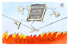 Cartoon: Verfassungsschutzbericht 2024 (small) by Kostas Koufogiorgos tagged verfassungsschutzbericht,2024,koufogiorgos,extremismus