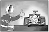 Cartoon: Vettel verlässt Ferrari (small) by Kostas Koufogiorgos tagged karikatur,koufogiorgos,illustration,cartoon,formel,sport,motorsport,rennsport,mercedes,fahrer,anhalter