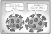 Cartoon: Virus-Dolce Vita (small) by Kostas Koufogiorgos tagged karikatur,koufogiorgos,illustration,cartoon,virus,dolce,vita,corona,party,urlaub,feiern,ansteckung,pandemie,krankheit,covid19