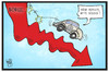 Cartoon: VW stürzt ab (small) by Kostas Koufogiorgos tagged karikatur,koufogiorgos,illustration,cartoon,vw,volkswagen,aktien,börse,sturz,einbruch,talfahrt,märkte,automobilindustrie,wirtschaft,betrug,abgasbetrug