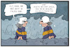 Cartoon: Wasserrettung (small) by Kostas Koufogiorgos tagged karikatur,koufogiorgos,illustration,cartoon,italien,rettung,wasser,seenot,regen,ueberschwemmung,ueberflutung