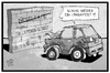 Cartoon: Zulieferer-Streit (small) by Kostas Koufogiorgos tagged karikatur,koufogiorgos,illustration,cartoon,vw,volkswagen,auto,crashtest,dieselgate,zuliefererstreit,wirtschaft,problem,autobauer,härtetest