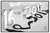 Cartoon: Zwischen den Jahren (small) by Kostas Koufogiorgos tagged karikatur,koufogiorgos,illustration,cartoon,2016,2017,urlaub,freizeit,faul,abhängen,hängematte,jahresende