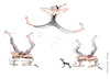 Cartoon: Pilates (small) by Marlene Pohle tagged pilates,sport,gesundheit,bewegung,modegym