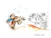 Cartoon: Save water (small) by Marlene Pohle tagged cartoon 