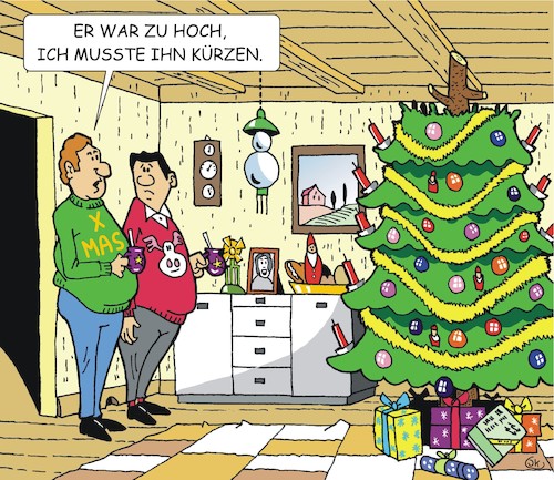 Cartoon: Der Weihnachtsbaum (medium) by JotKa tagged weihnachten,feiertage,geschenke,weihnachtsbaum,weihnachten,feiertage,geschenke,weihnachtsbaum