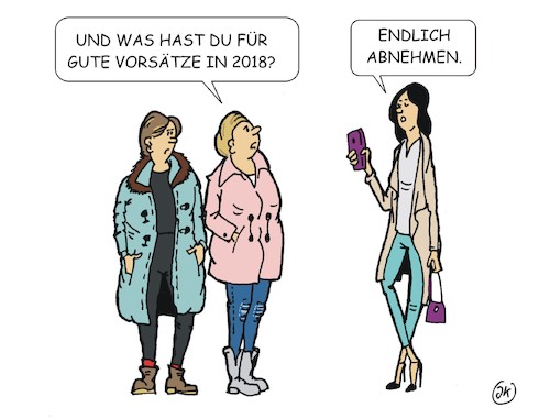 Cartoon: Gute Vorsätze (medium) by JotKa tagged gute,vorsätze,neues,jahr,versprechen,diät,abnehmen,schlank,schlankheitswahn,magersucht,frauen,damen,essen,trinken,lifestyle,gesellschaft,mode,smartphone,gute,vorsätze,neues,jahr,versprechen,diät,abnehmen,schlank,schlankheitswahn,magersucht,frauen,damen,essen,trinken,lifestyle,gesellschaft,mode,smartphone