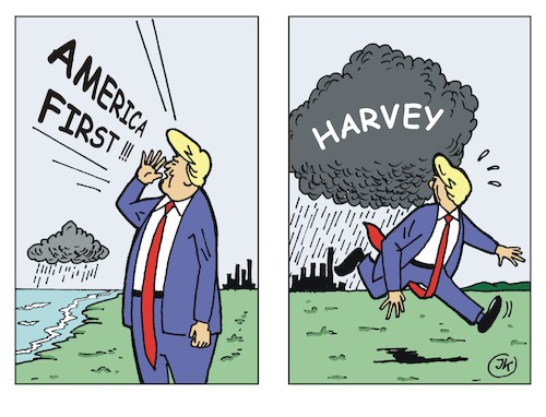 Cartoon: Hurrikan Harvey (medium) by JotKa tagged hurrikan,hurricane,harvey,klima,klimawandel,klimaschutz,pariser,klimaschutzabkommen,trump,houston,texas,regen,sintflut,infrastruktur,hurrikan,hurricane,harvey,klima,klimawandel,klimaschutz,pariser,klimaschutzabkommen,trump,houston,texas,regen,sintflut,infrastruktur